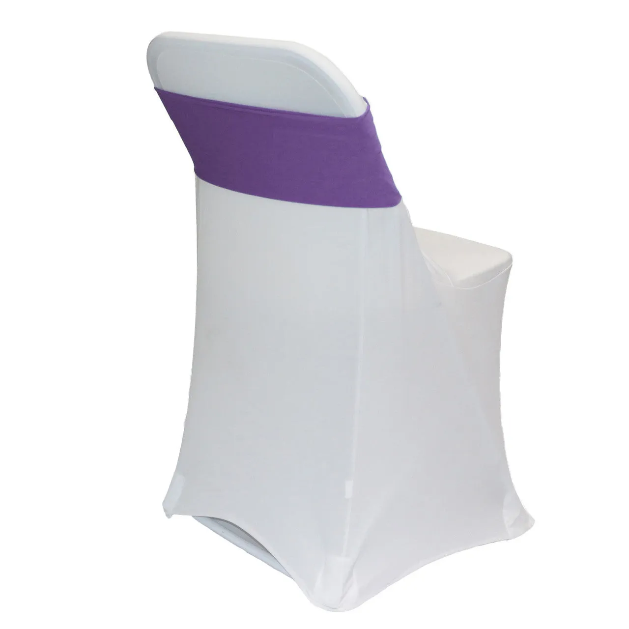 (10 Pack) Spandex Chair Bands in Purple