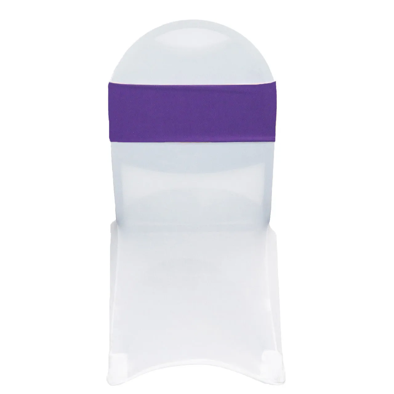 (10 Pack) Spandex Chair Bands in Purple