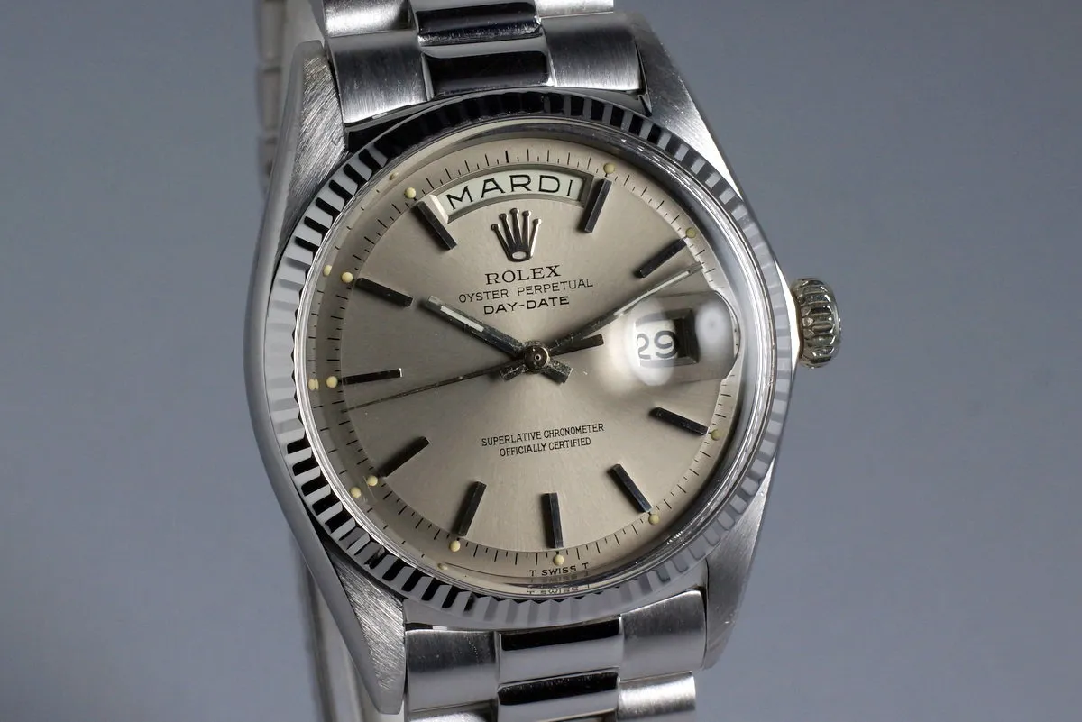 1967 Rolex WG Day-Date 1803 Gray Dial