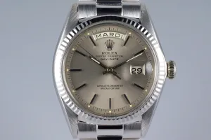 1967 Rolex WG Day-Date 1803 Gray Dial