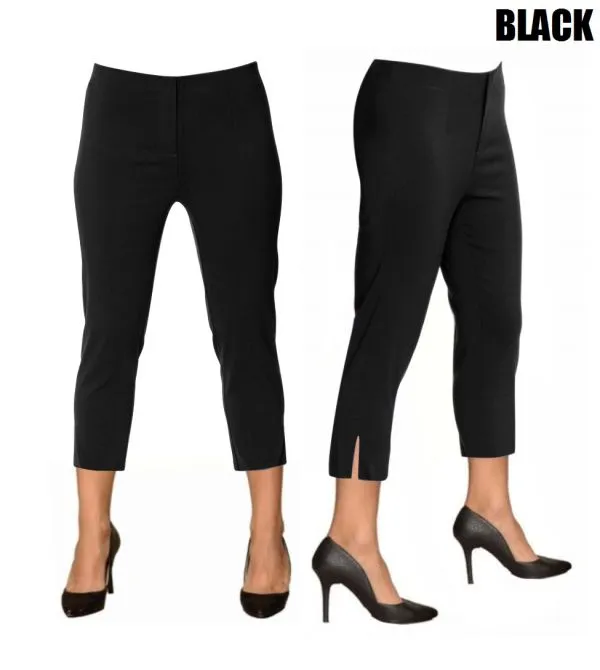 23" Inseam Pull-on Capri-Length Pant "Sidney"