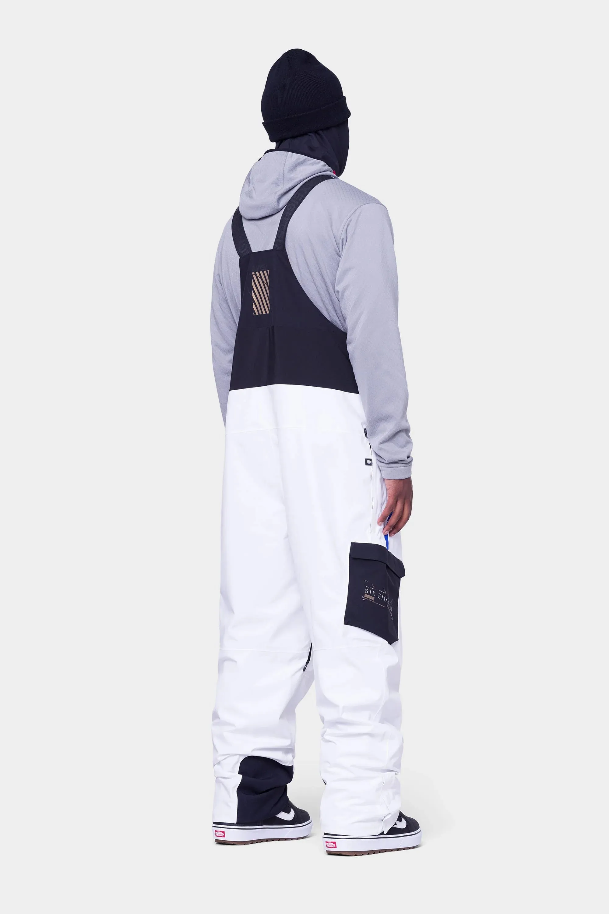 686 Exploration Bib Pants Mens 2024 NASA White Black