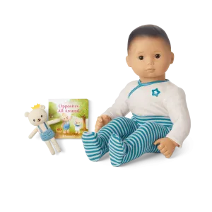 Bitty Baby® Doll #4 in Soft Blue   Bear Friend & Board Book