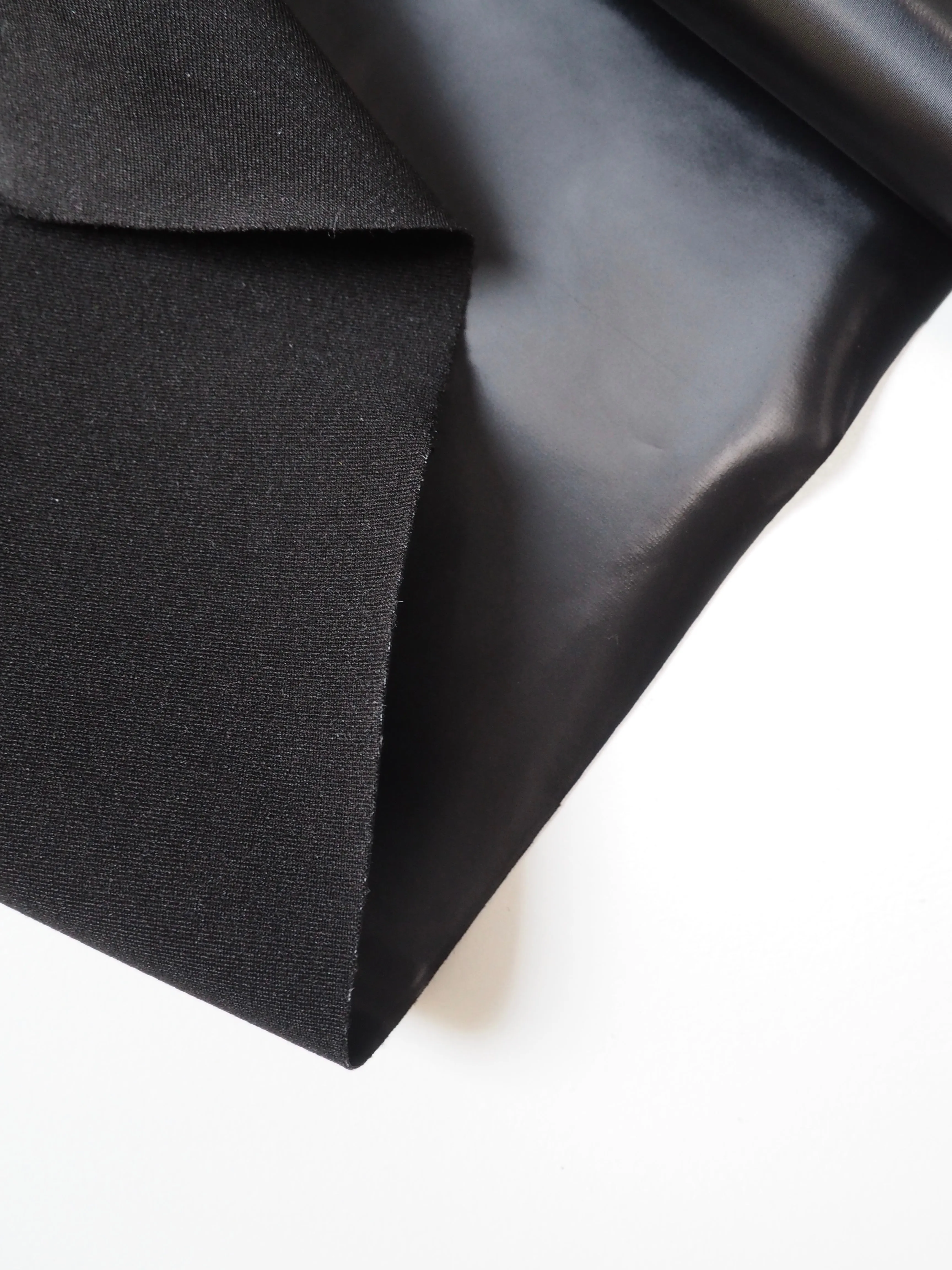 Black Lightweight Stretch Pleather