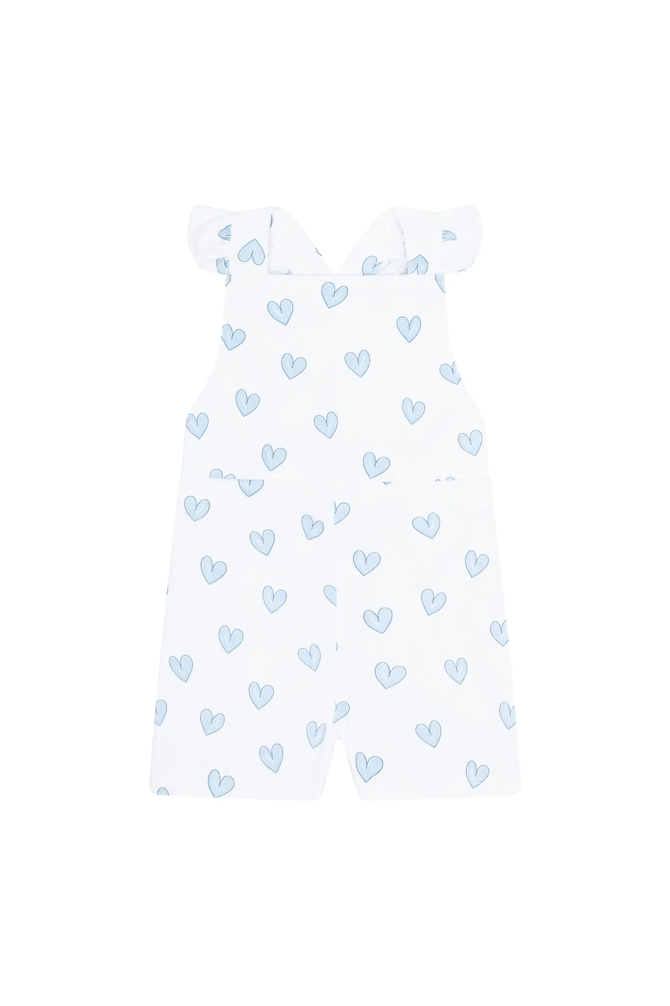 Blue Heart Print Romper