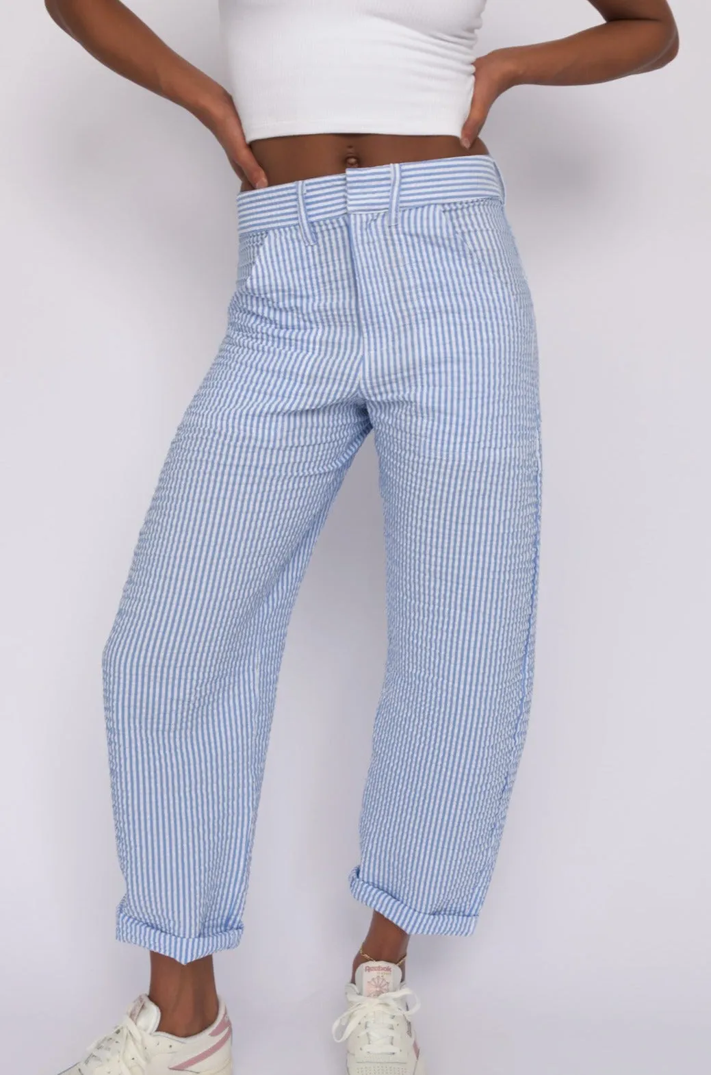 Brooks Pant - Blue Seersucker