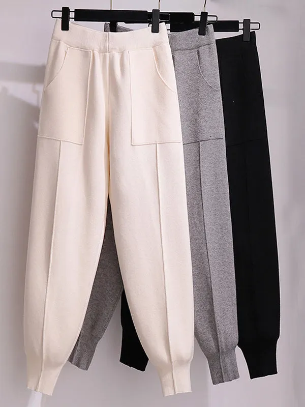 Casual Harem Pants Loose Solid Color Pants