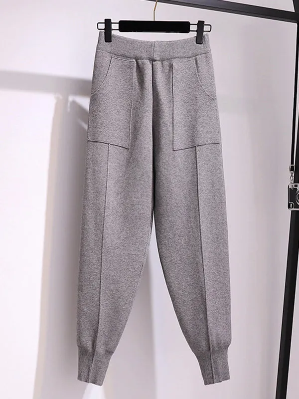 Casual Harem Pants Loose Solid Color Pants