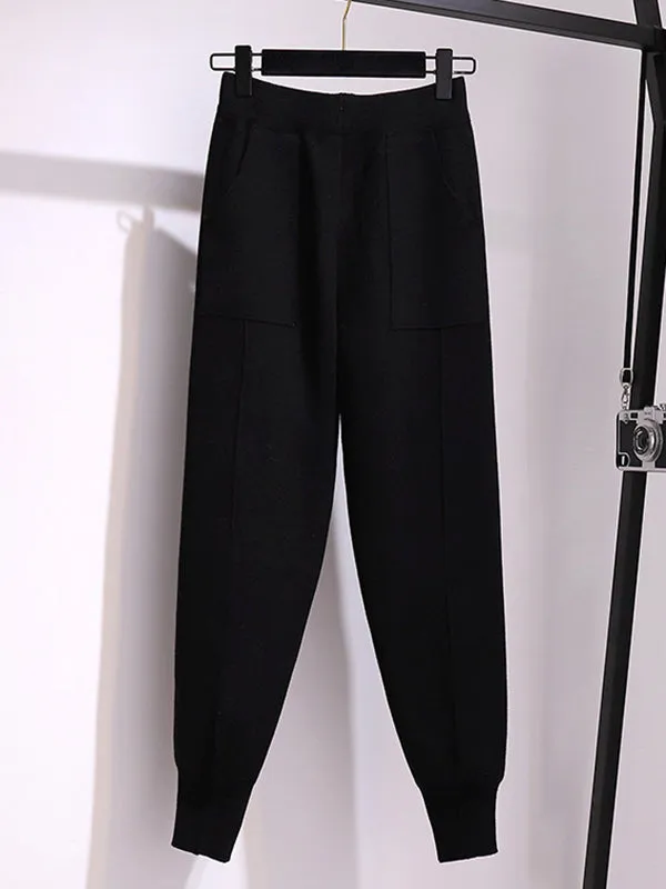 Casual Harem Pants Loose Solid Color Pants