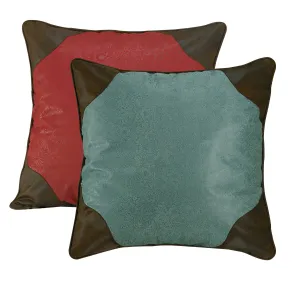 Cheyenne Red & Turquoise Reversible Euro Sham