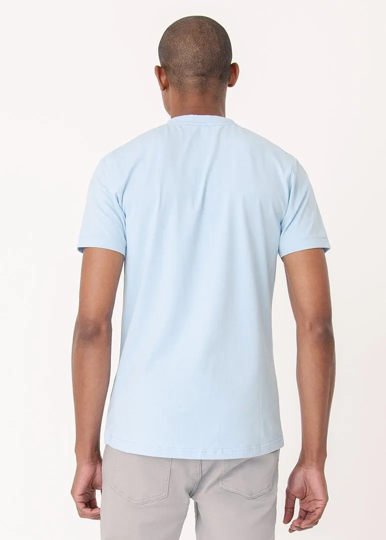 Cotton Stretch T-Shirt | Light Blue