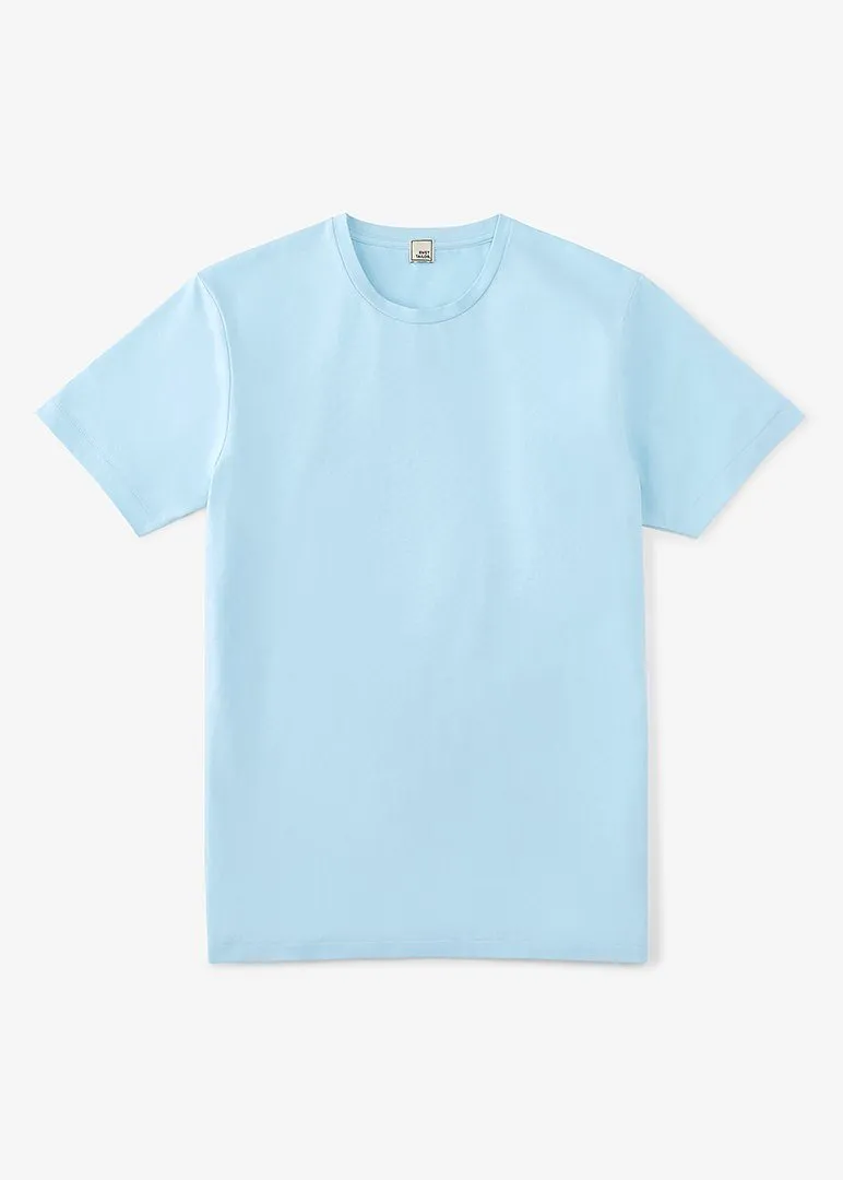 Cotton Stretch T-Shirt | Light Blue