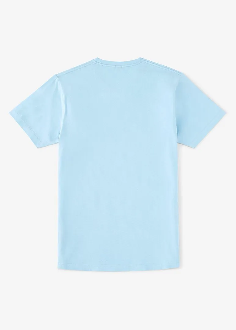 Cotton Stretch T-Shirt | Light Blue