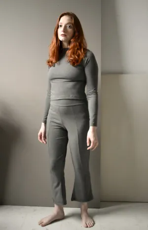 Doppel Pant in Charcoal Rib