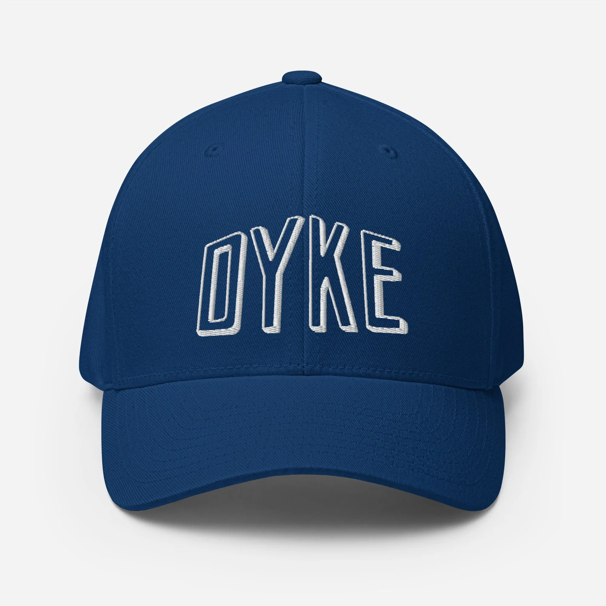 Dyke Embroidered Closed Back Cap