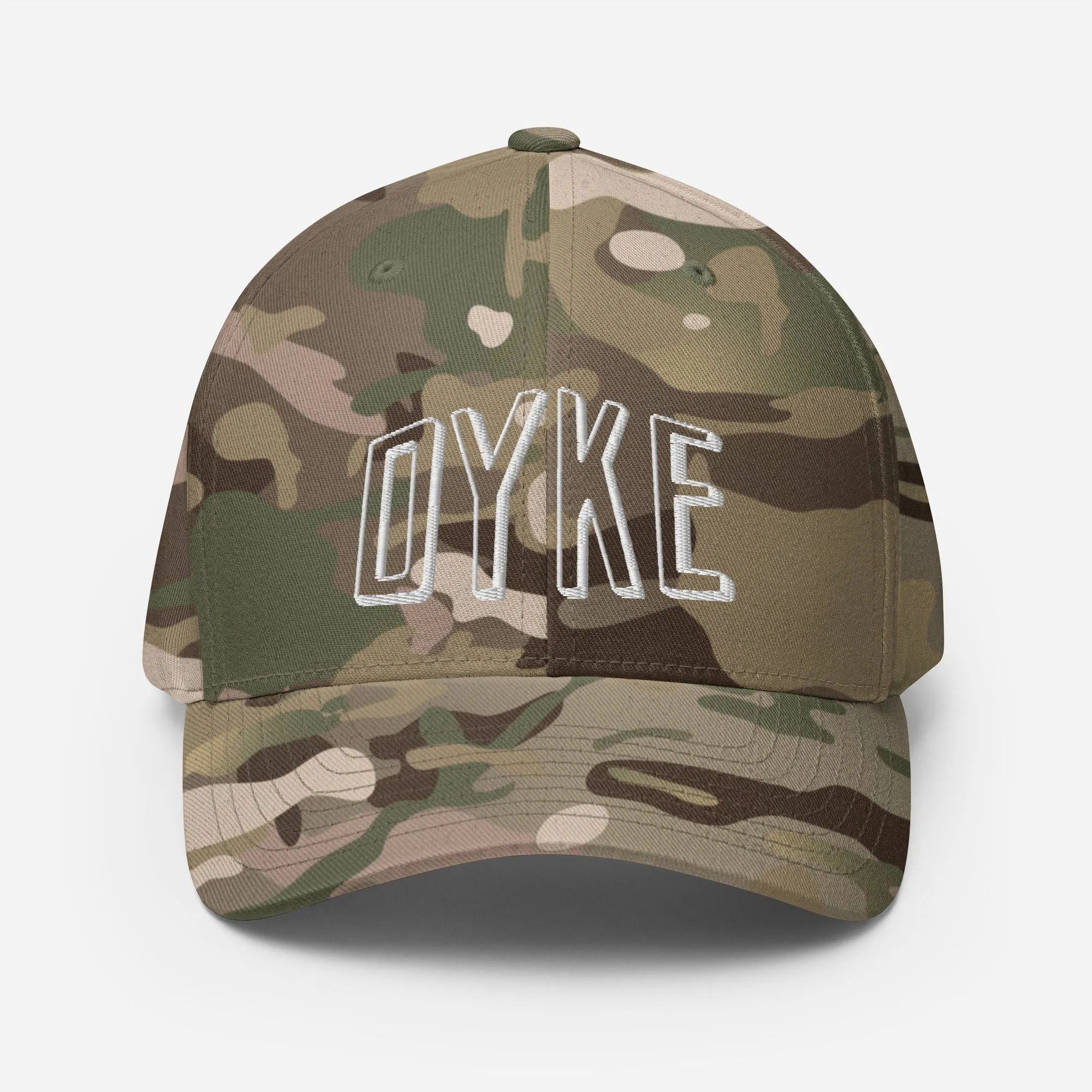 Dyke Embroidered Closed Back Cap