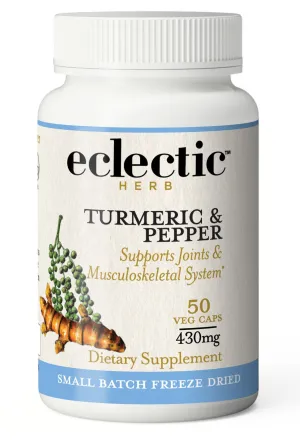 Eclectic Herb Turmeric & Pepper Freeze Dried 50 Capsule