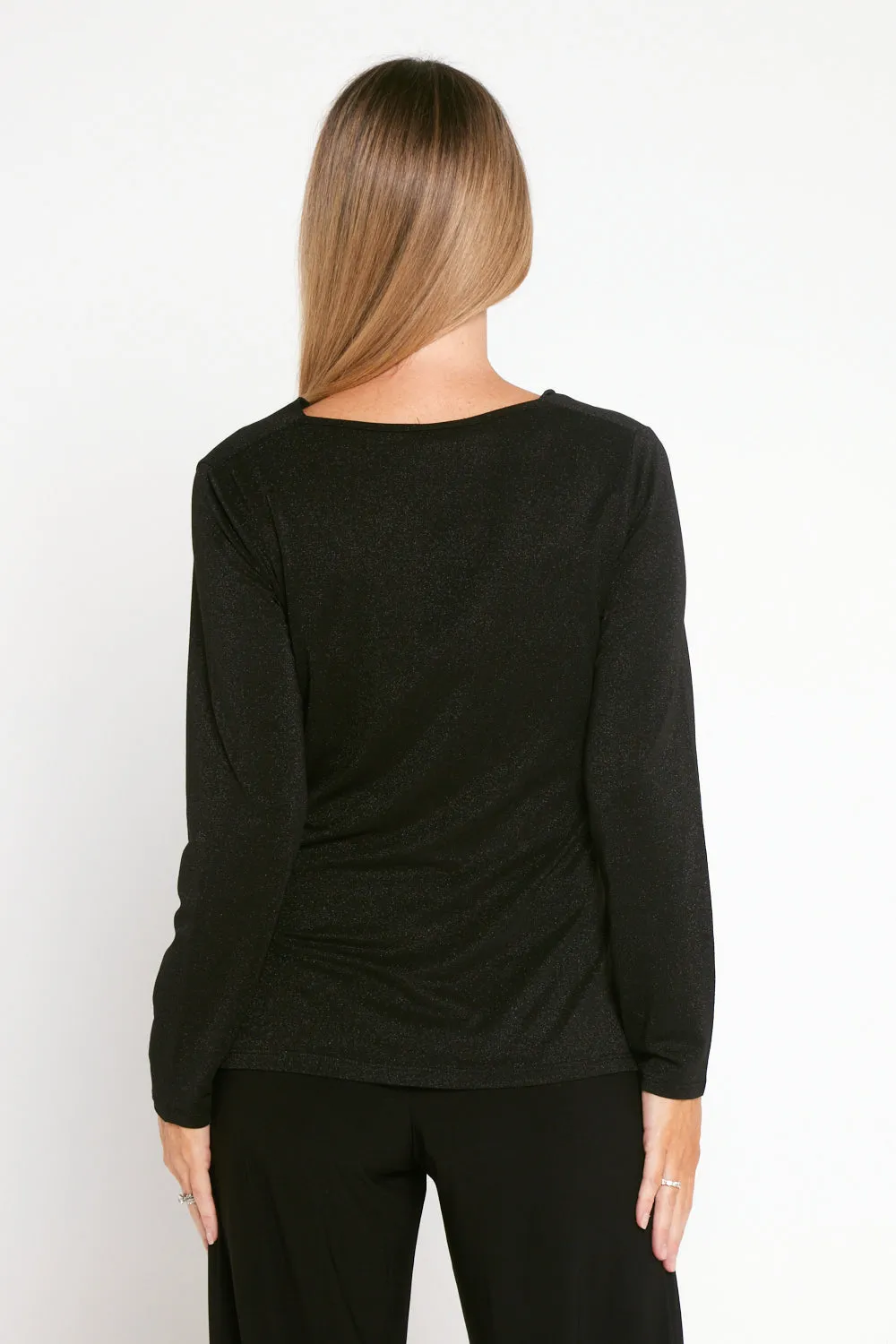 Esther Lurex Top - Black