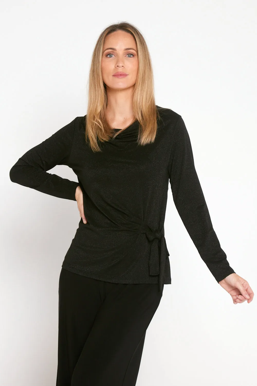 Esther Lurex Top - Black