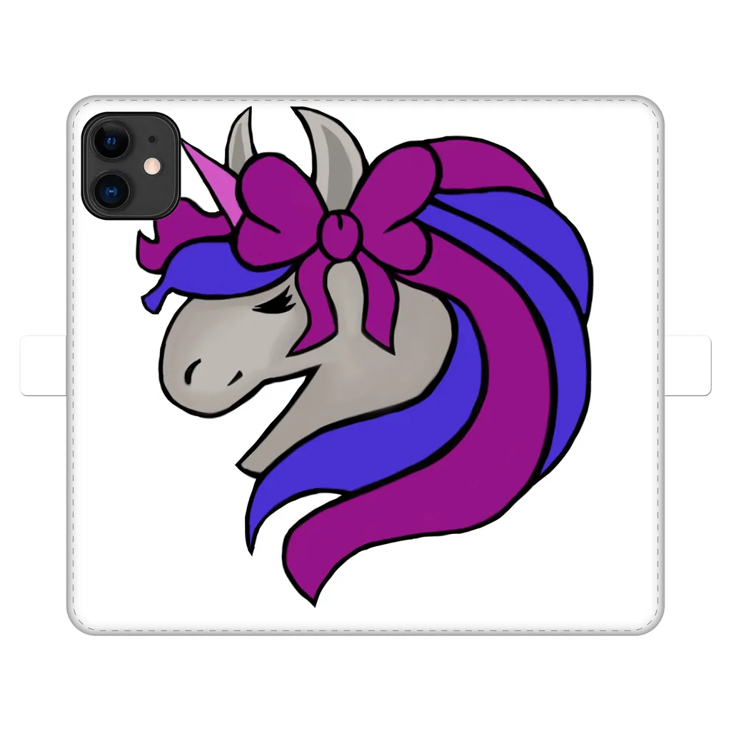 JohnsonKelly_UnicornHead2 Fully Printed Wallet Cases