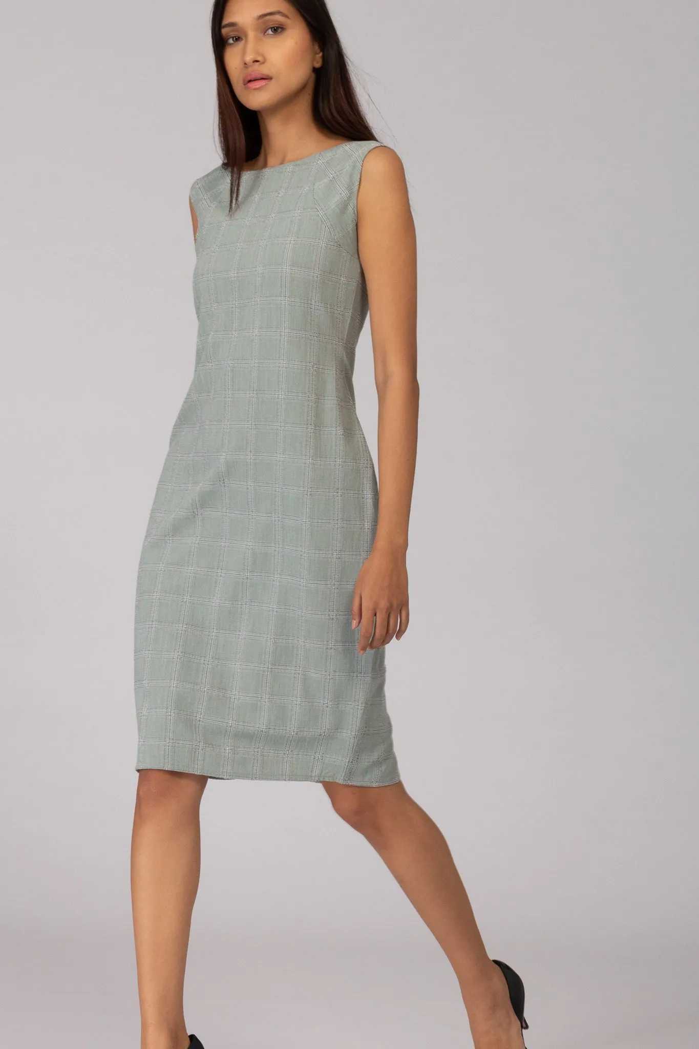 Laurel Herringbone Shift dress