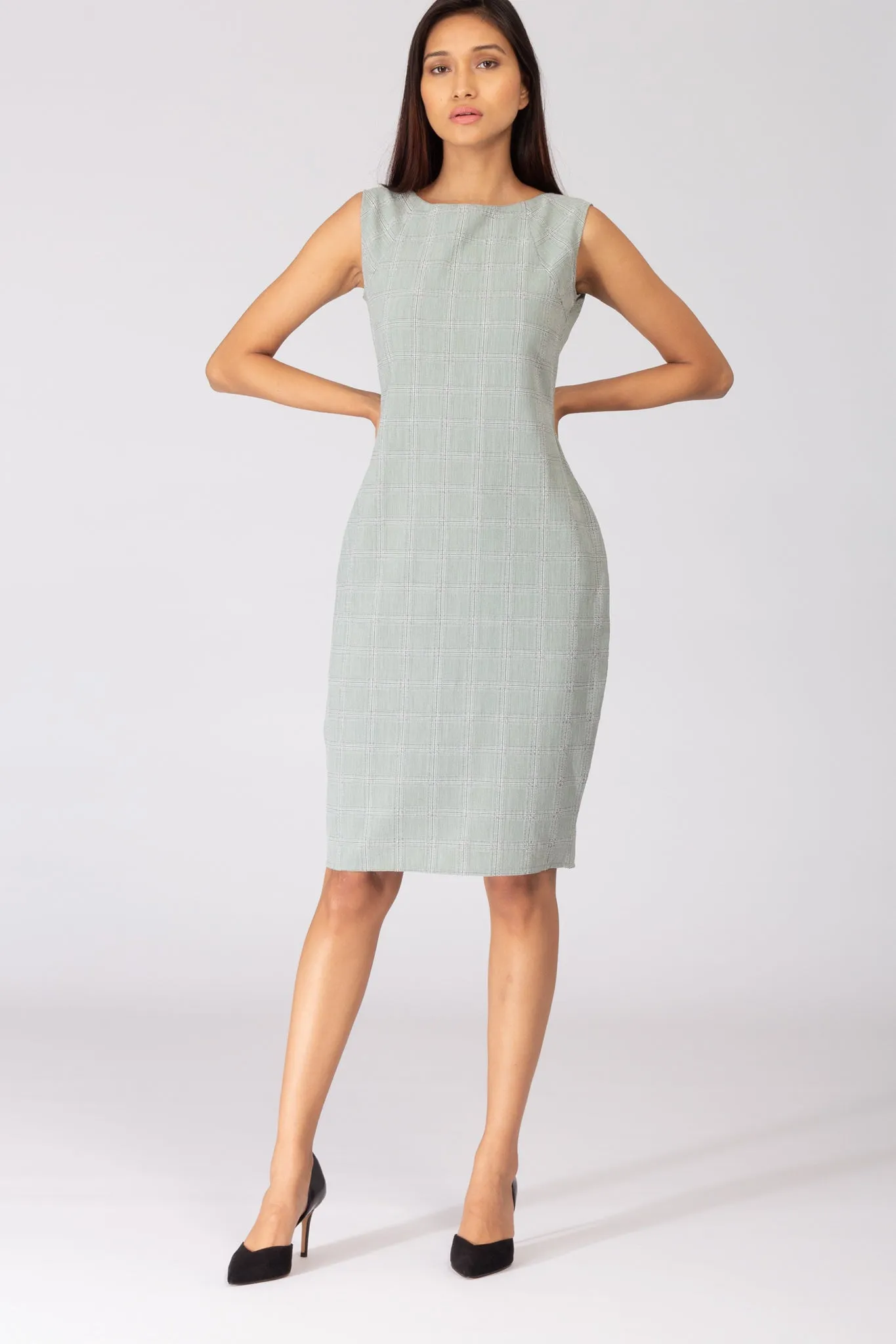 Laurel Herringbone Shift dress