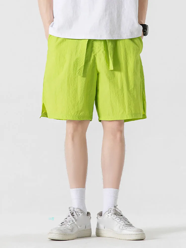 Men'S Thin Silky Cropped Shorts