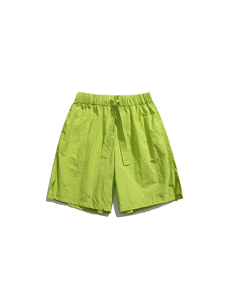 Men'S Thin Silky Cropped Shorts