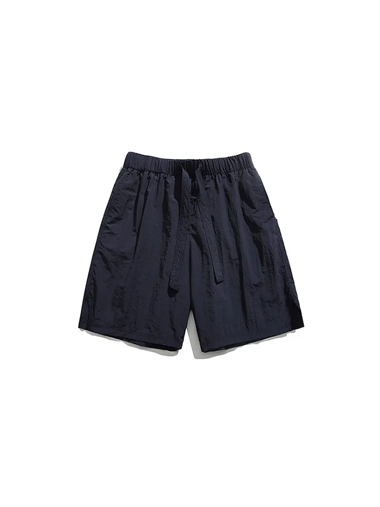 Men'S Thin Silky Cropped Shorts