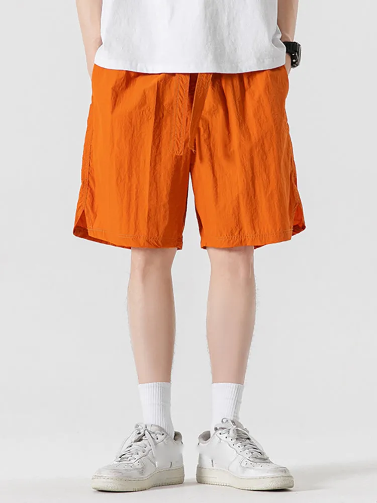 Men'S Thin Silky Cropped Shorts