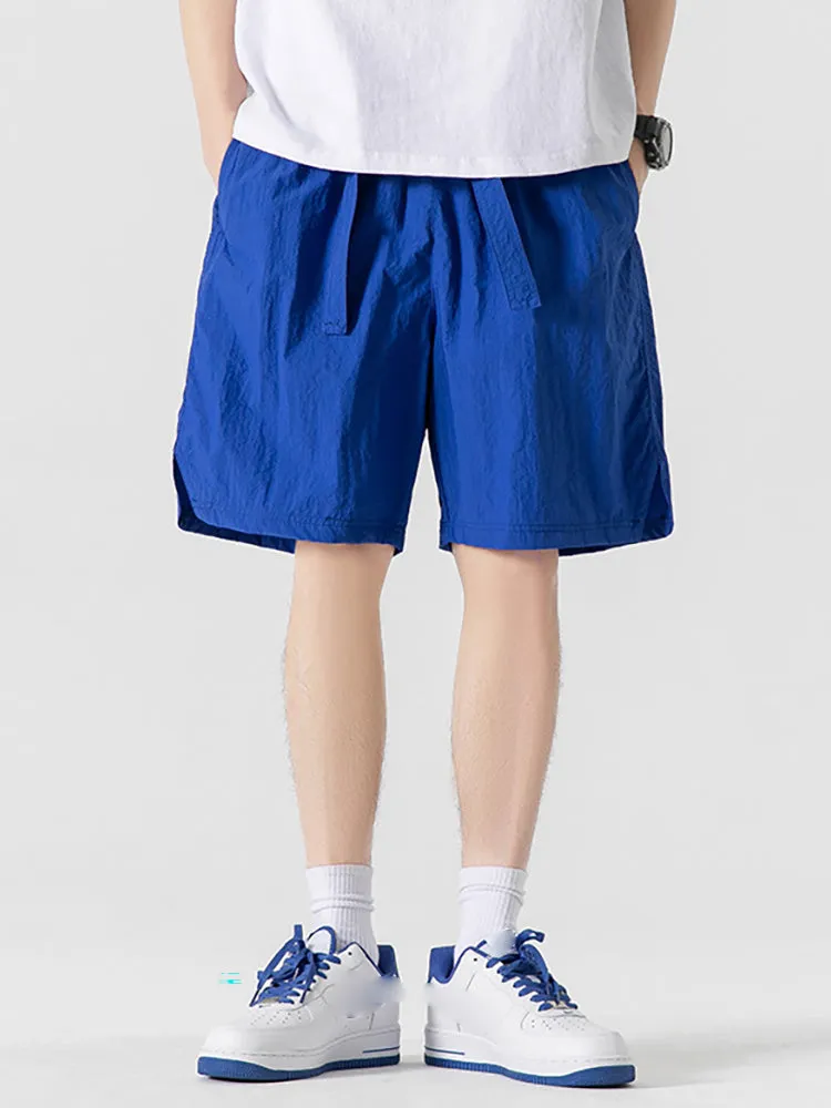 Men'S Thin Silky Cropped Shorts