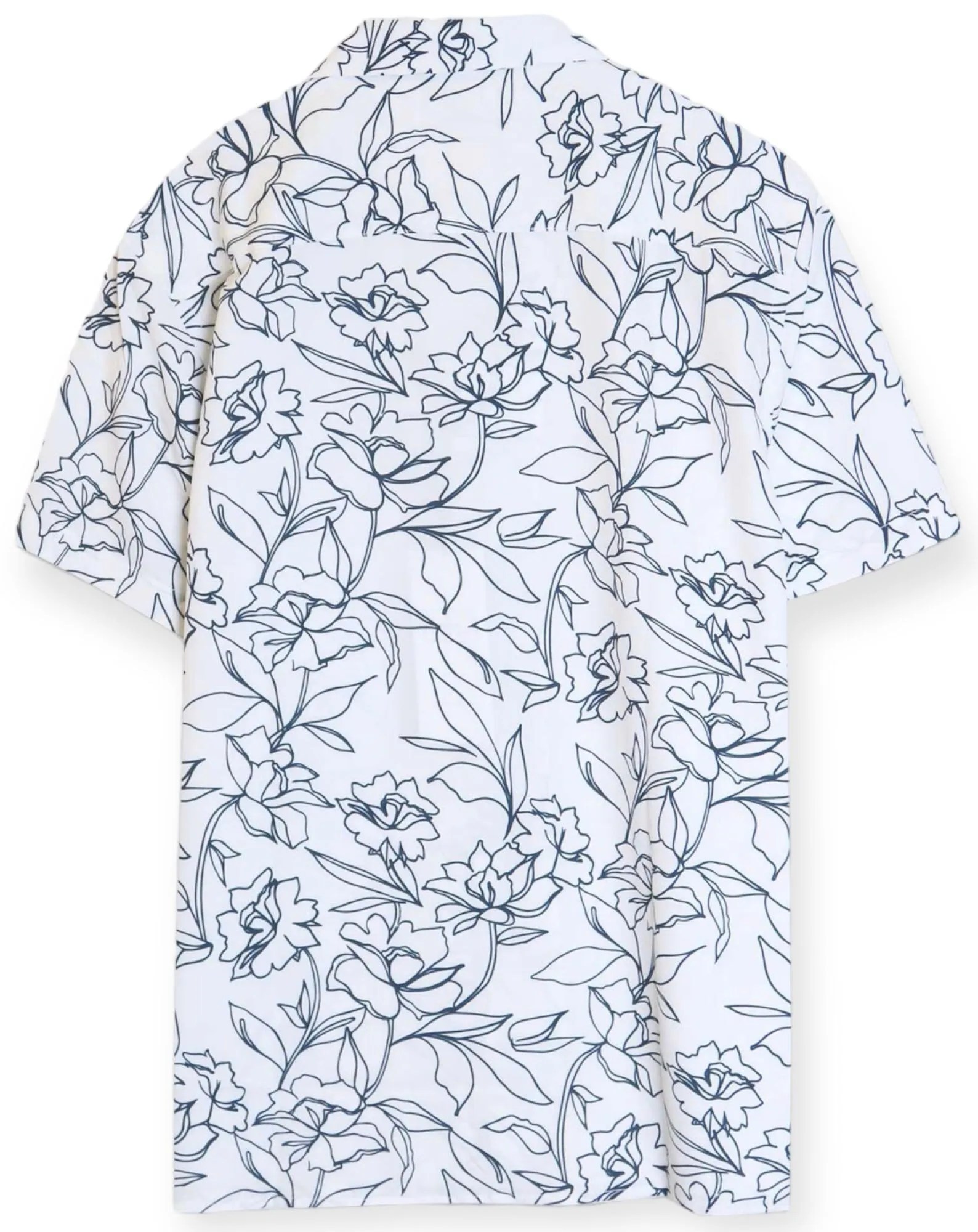 Monterey Leaf Print Camp Shirt