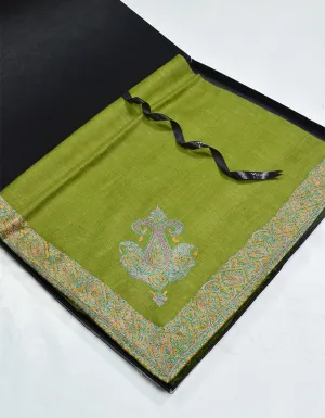 Mussar Rumaal Small Naqsha Green RS00128