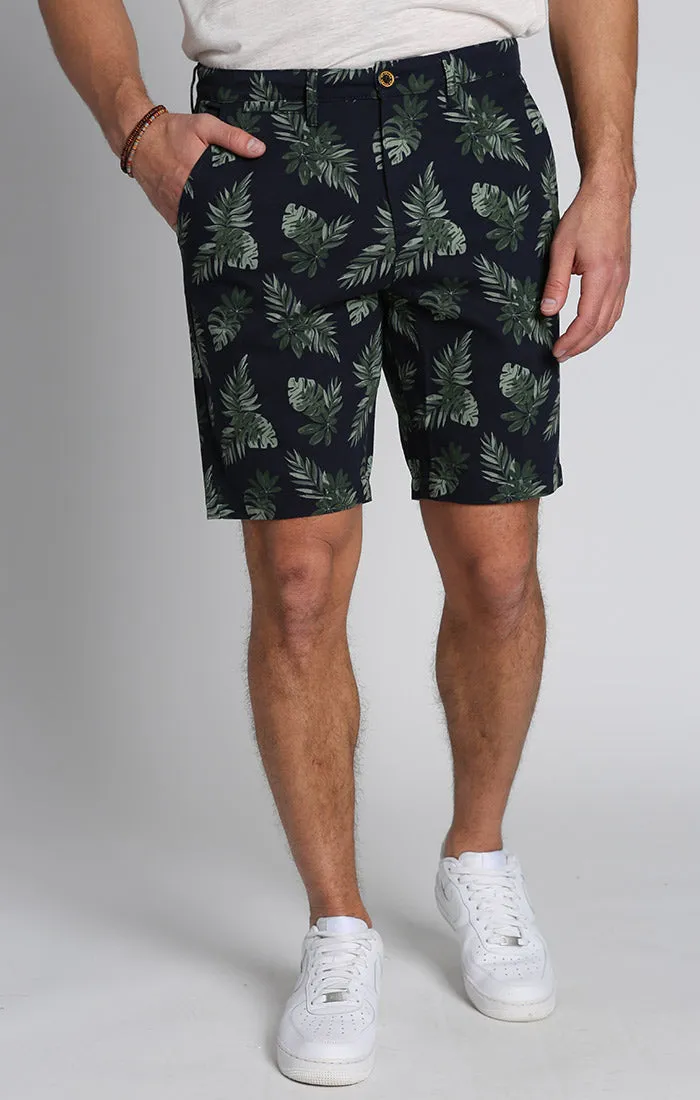 Printed Stretch Chino Short