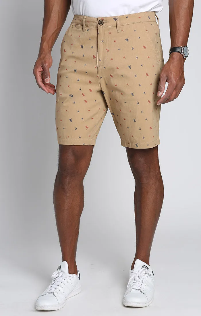 Printed Stretch Chino Short