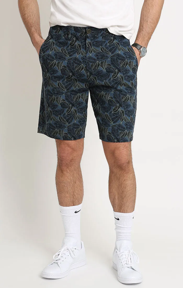 Printed Stretch Chino Short