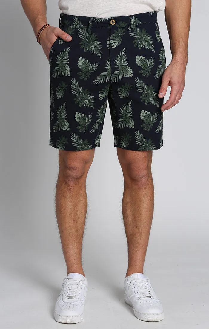 Printed Stretch Chino Short