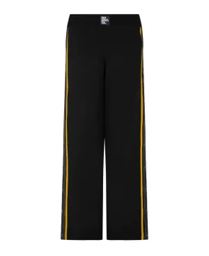 SIDE SNAP TRACKPANT - BLACK/TUMERIC