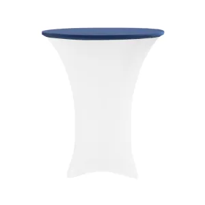 Spandex Table Topper/Cap 30"-36" Round - Navy Blue