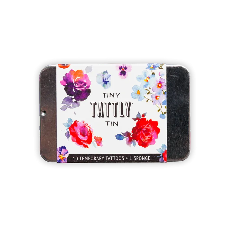 Tattoo: Floral Tiny Tin