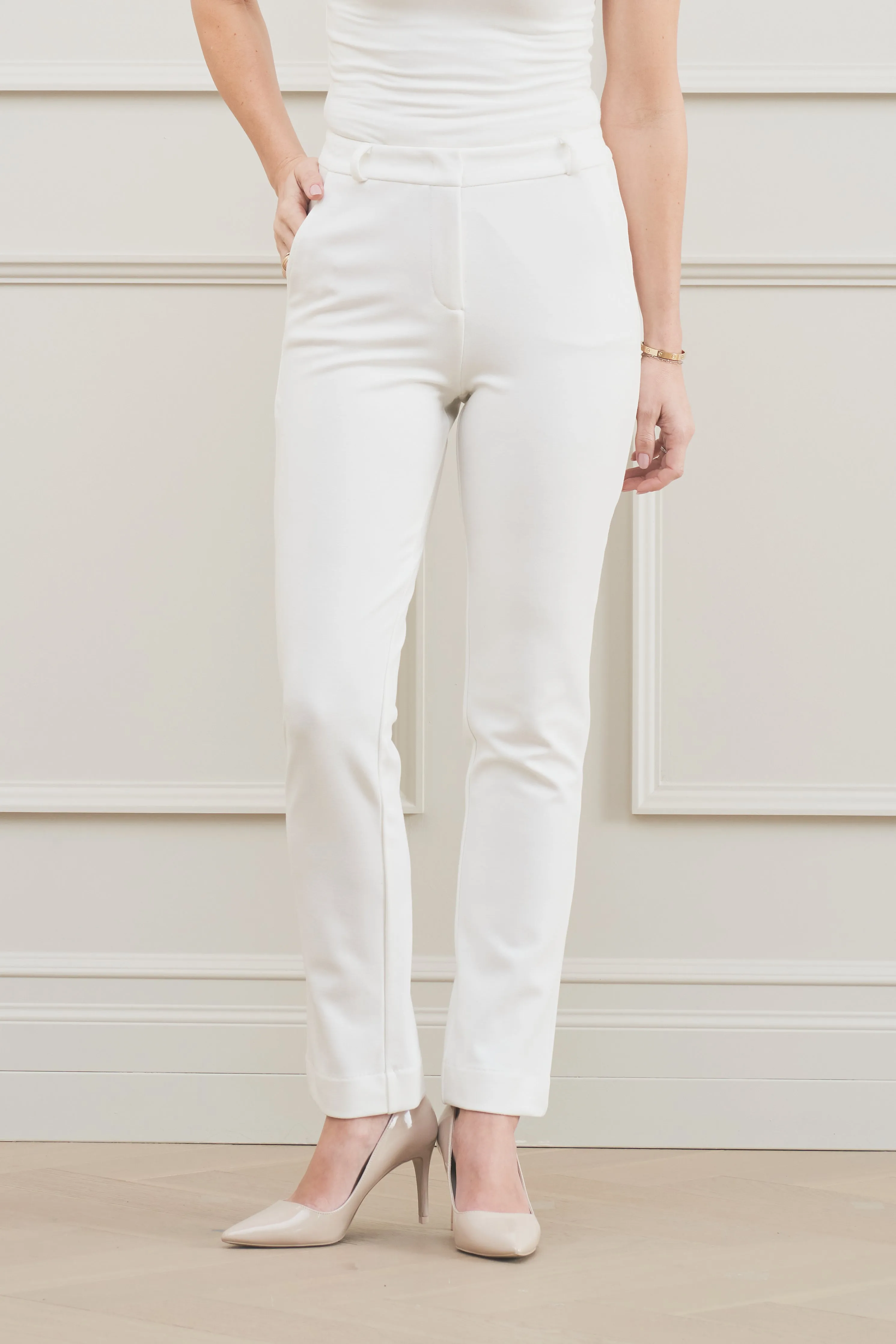 The Katherine Trouser Ivory