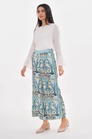 ZMS Ethnic Printed Pants Blue